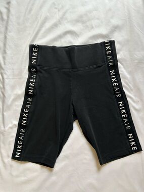 Nike Black Logo-Waist Kids Leggings